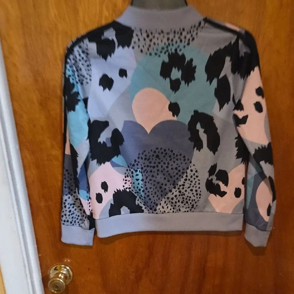 Adidas Abstract Black and Pastel Jacket